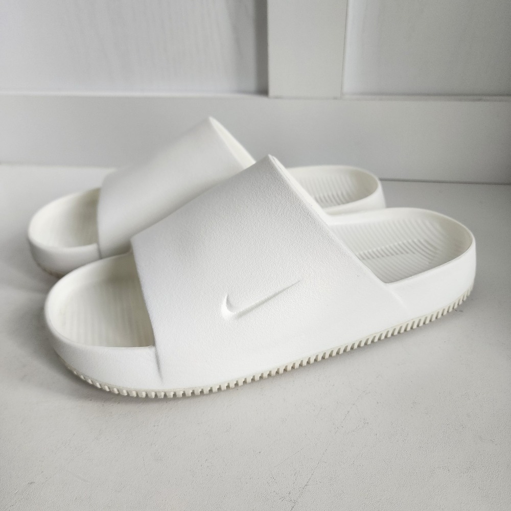 Nike Calm Slide Sail White Foam Sandals Mens 8 Womens 9 DX4816-100 Unisex